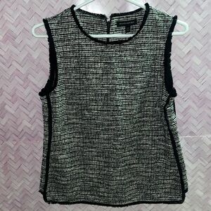 Banana Republic | boucle tweed black and white, size small